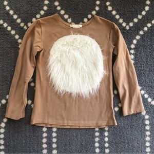 (Pottery Barn Kids) Kids Furry Animal Costume Top in SIZE 7/8